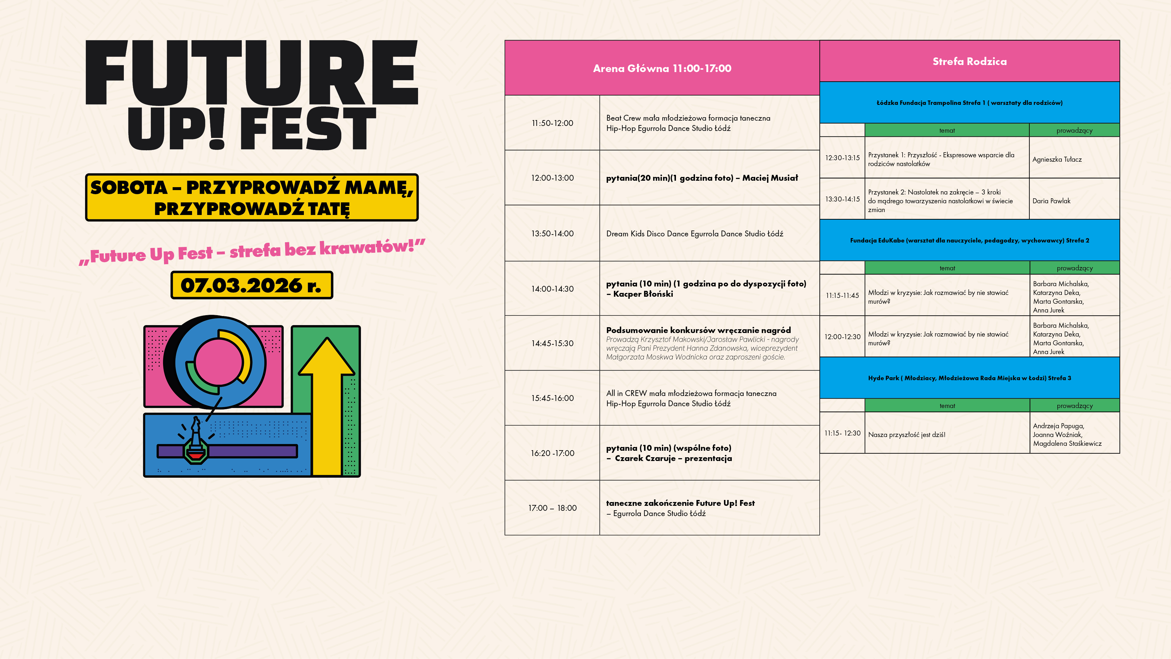 Harmonogram wydarzenia – Sobota